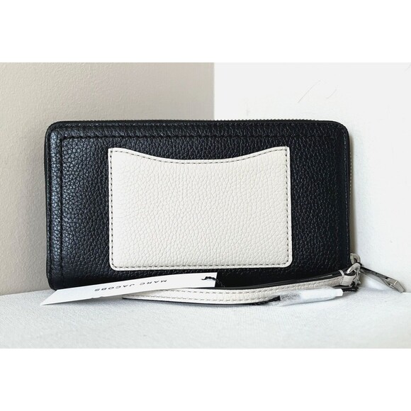 New Marc Jacobs Groove Zip Around Continental Wallet Leather Marshmallow Multi - Picture 3 of 4